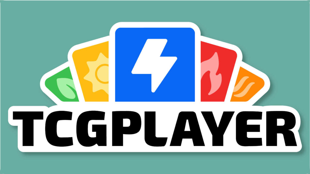 TCGplayer logo on CG turquoise background