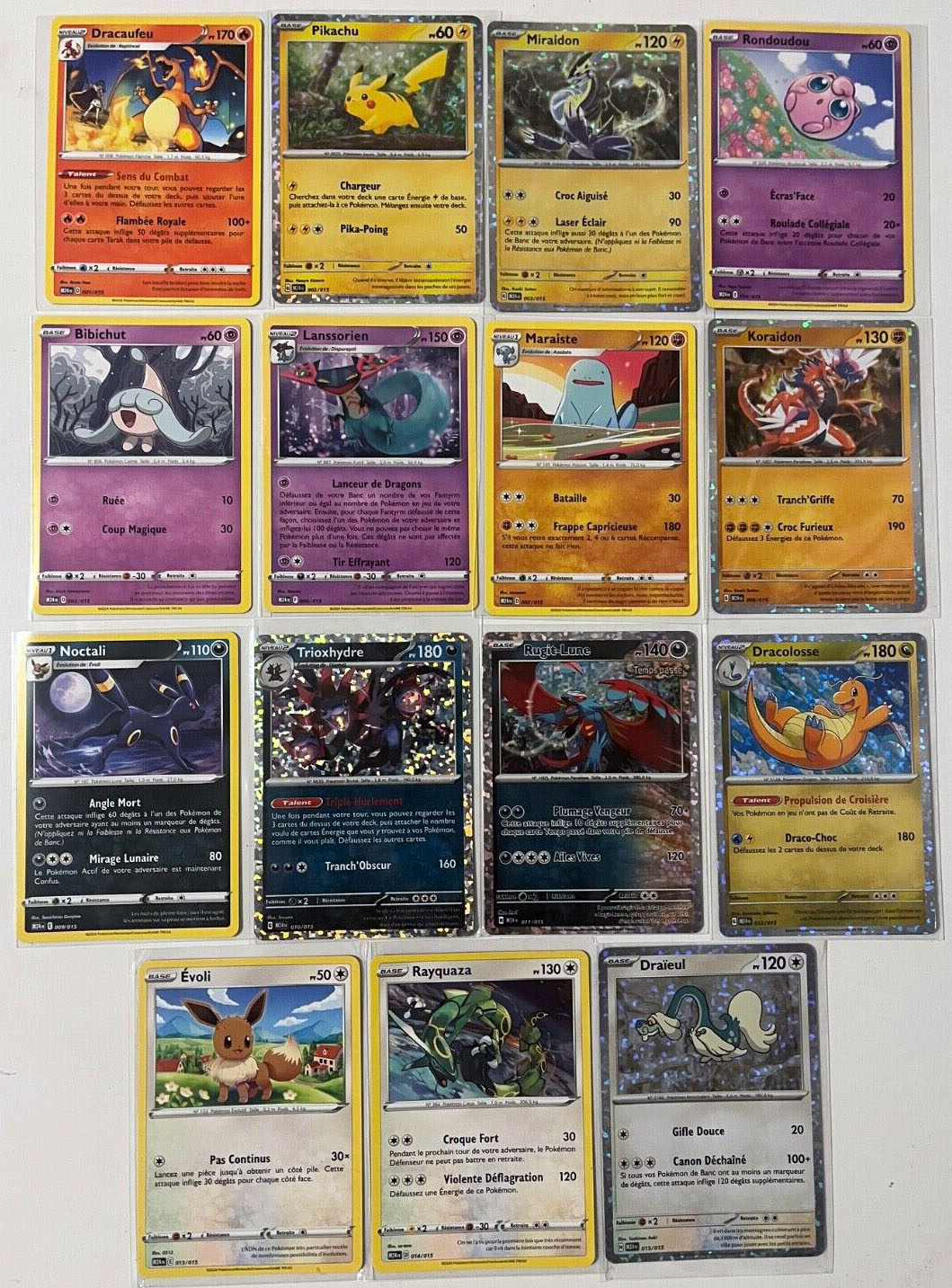 The full set of promotional Pokémon TCG cards from "Dragon Discovery", in French. Image credit: PokéBeach