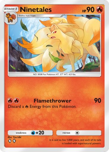 Ninetales, a card from Genetic Apex, a Pokémon TCG Pocket set.
