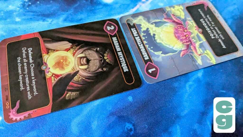 Mindbug: Beyond Eternity two cards in combat