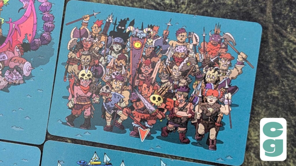 A Warfront Unit card close up