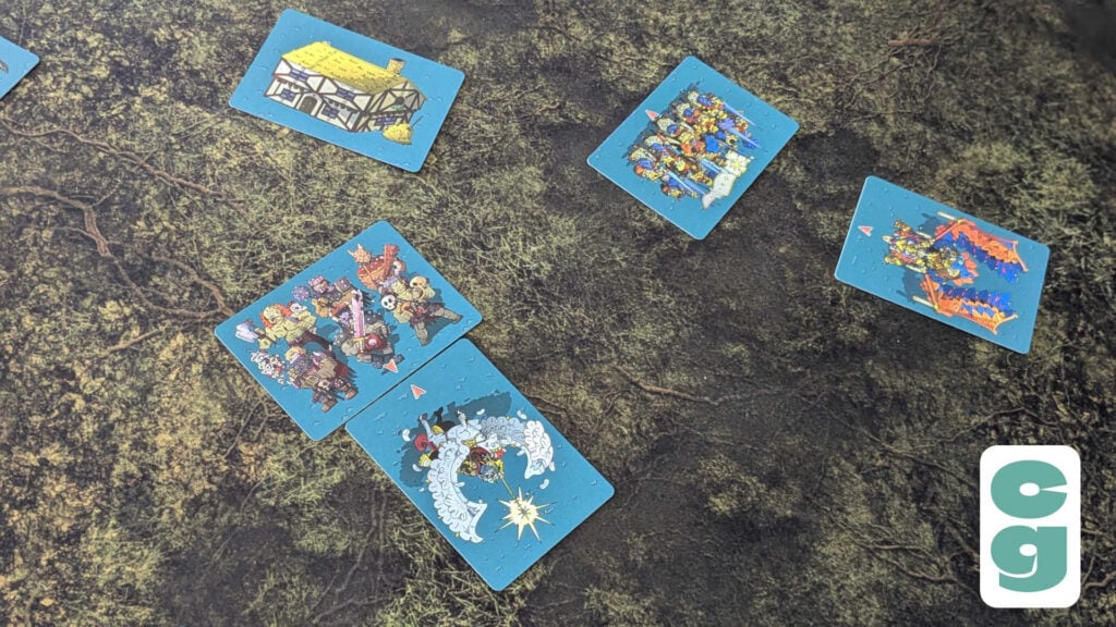 Warfront cards during play