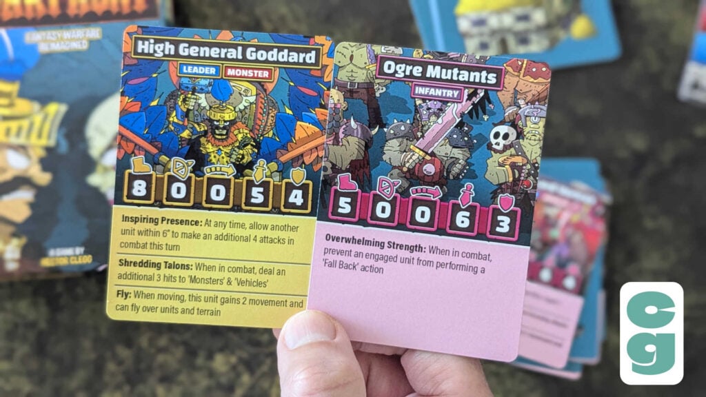 Highlighting ability cards