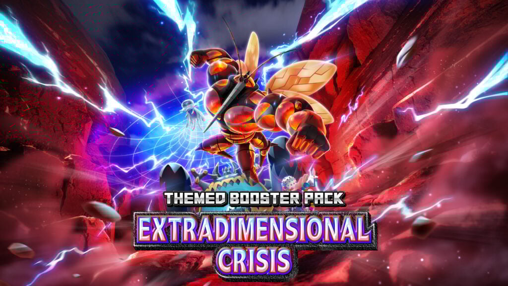 Key art for "Extradimensional Crisis", the next Pokémon TCG Pocket mini-set. Image credit: The Pokémon Company