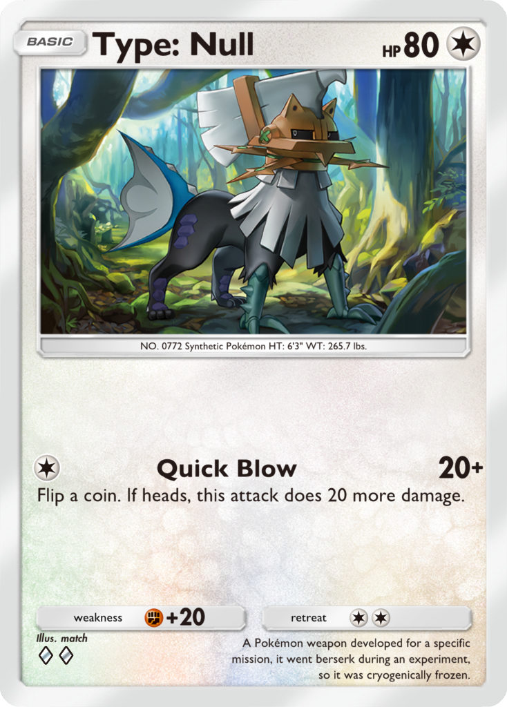 Type: Null, a new card from Extradimensional Crisis, the next PTCGP pack. Image credit: The Pokémon Company