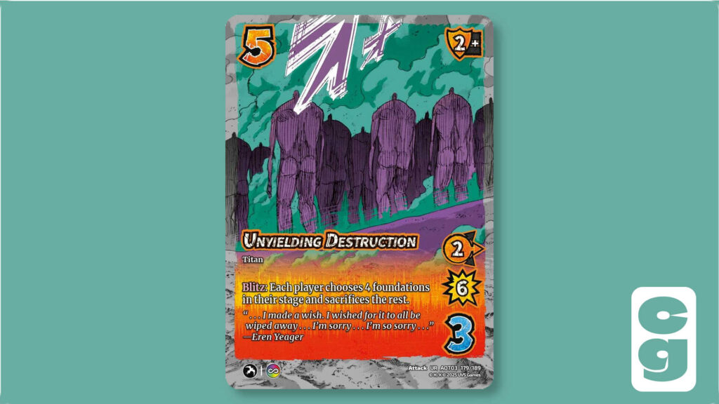 Attack on Titan UniVersus card, Unyielding Destruction, 179/189
