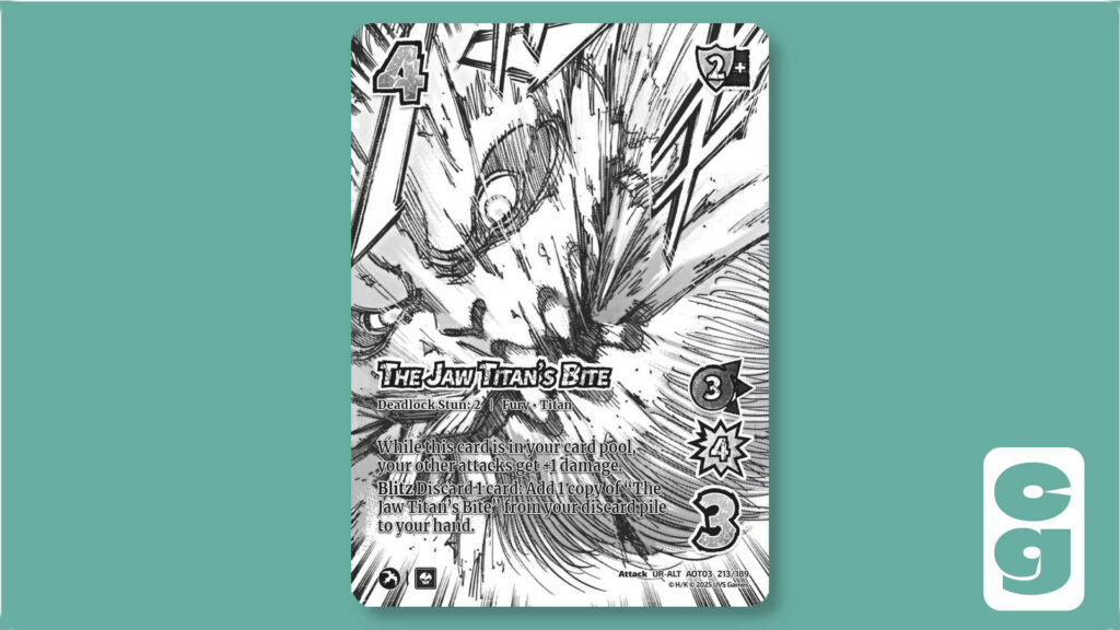 card 213, from Attack on Titan: Apocalypse, UniVersus