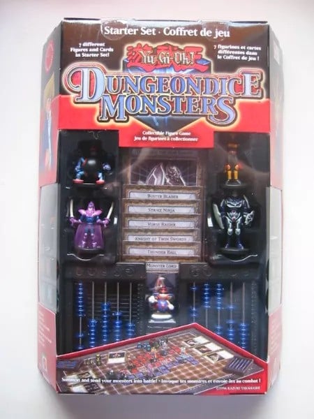 A physical starter set from Yu-Gi-Oh Dungeon Dice Monsters. Image credit: Konami